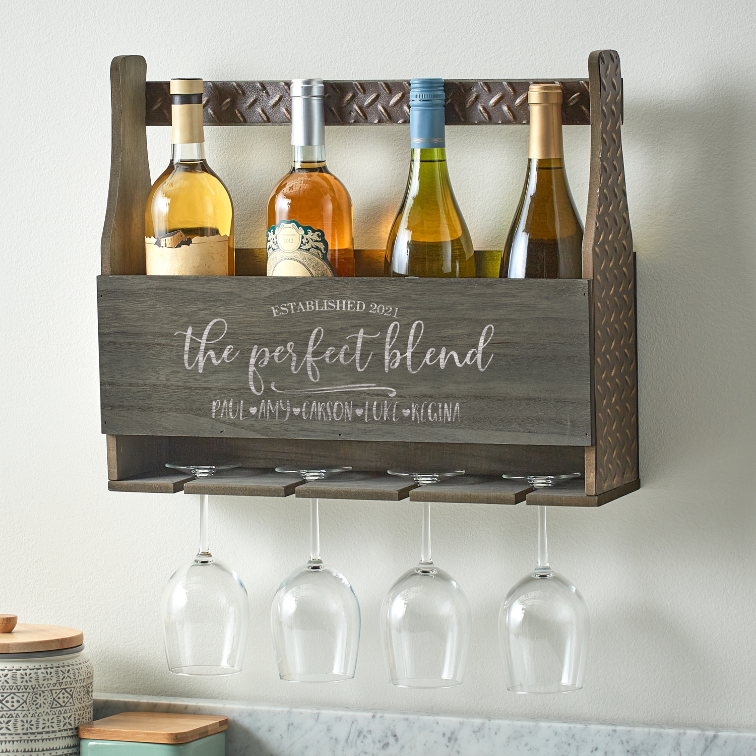 Personalized wine holder new arrivals