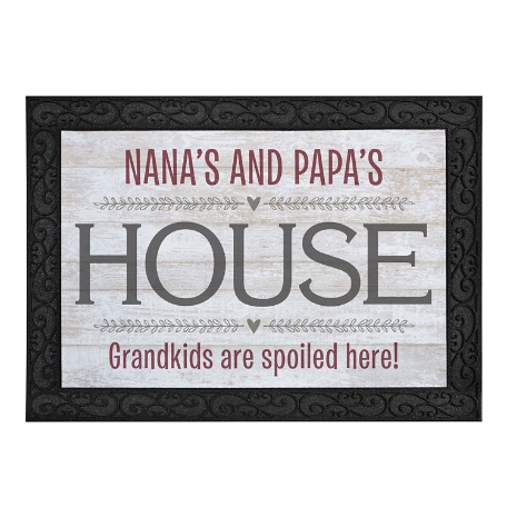 Grandparents House Doormat with Holder - 24x36