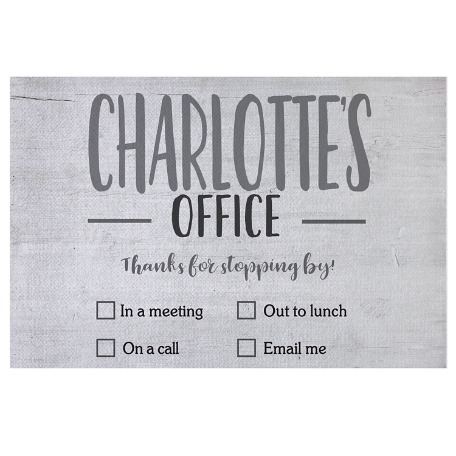 Office Checklist Doormat - 24x36 - White