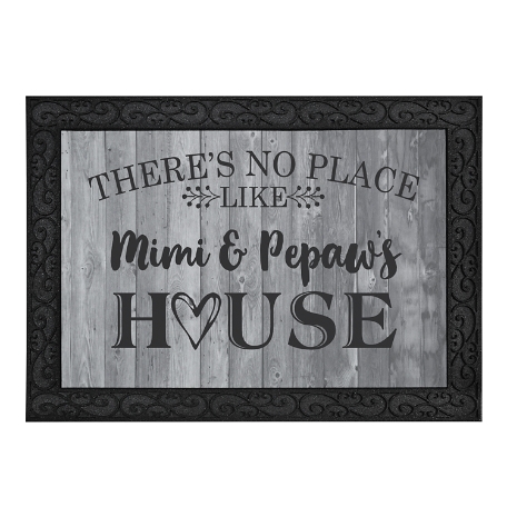 Our Favorite Place Doormat - 24x36 w/ Holder - Gray