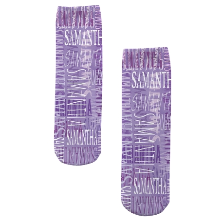 Signature Style Socks - Purple - Large