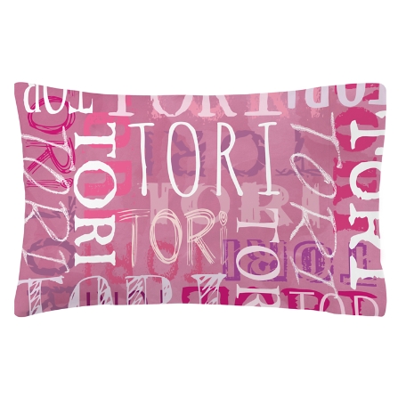 Signature Style Plush Pillowcase - Pink