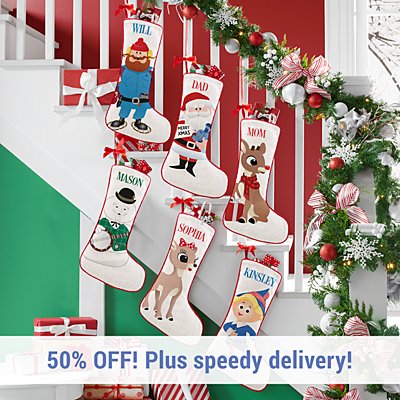 Rudolph® Big Face Character Stocking