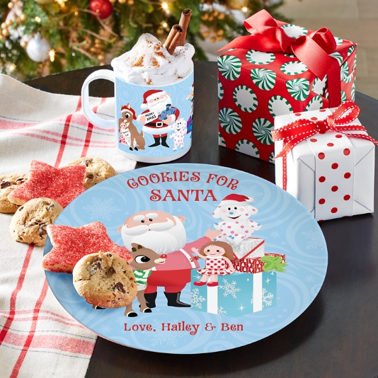 Santa plate and clearance cup