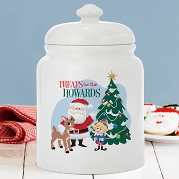 Rudolph® Treats for the Family Ceramic Treat Jar