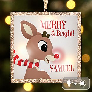 Twinklebright® Rudolph® & Friends LED Ornament - Merry and Bright Rudolph®