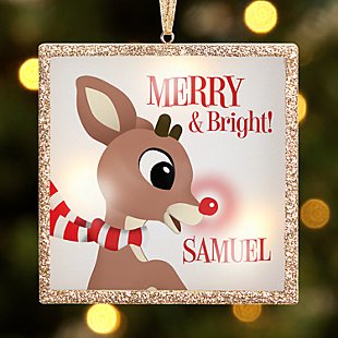 TwinkleBright® LED Merry & Bright Rudolph® Ornament