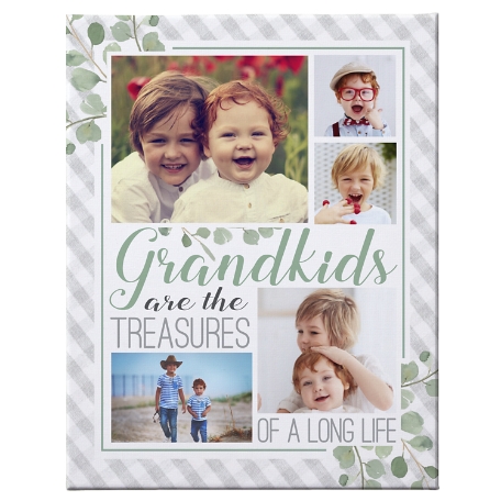 Grandkids Are Treasures Photo Canvas - 16X20
