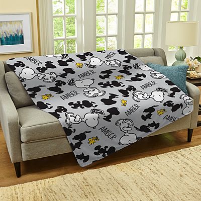 PEANUTS® All Over Snoopy™ Pattern Plush Blanket