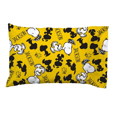 PEANUTS® All Over Snoopy™ Pillowcase - Yellow