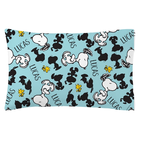 PEANUTS® All Over Snoopy™ Pillowcase - Blue