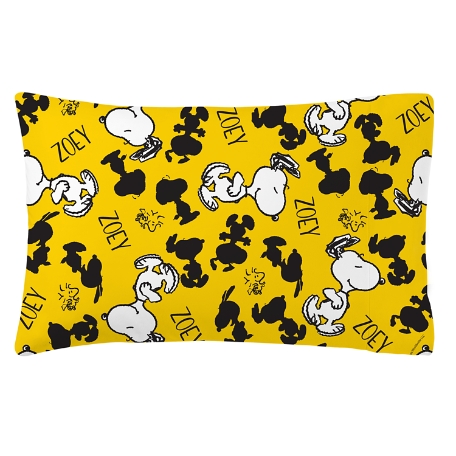 PEANUTS® All Over Snoopy™ Pillowcase - Yellow
