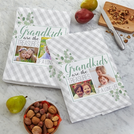 Grandkids Are Treasures Photo Hand Towel