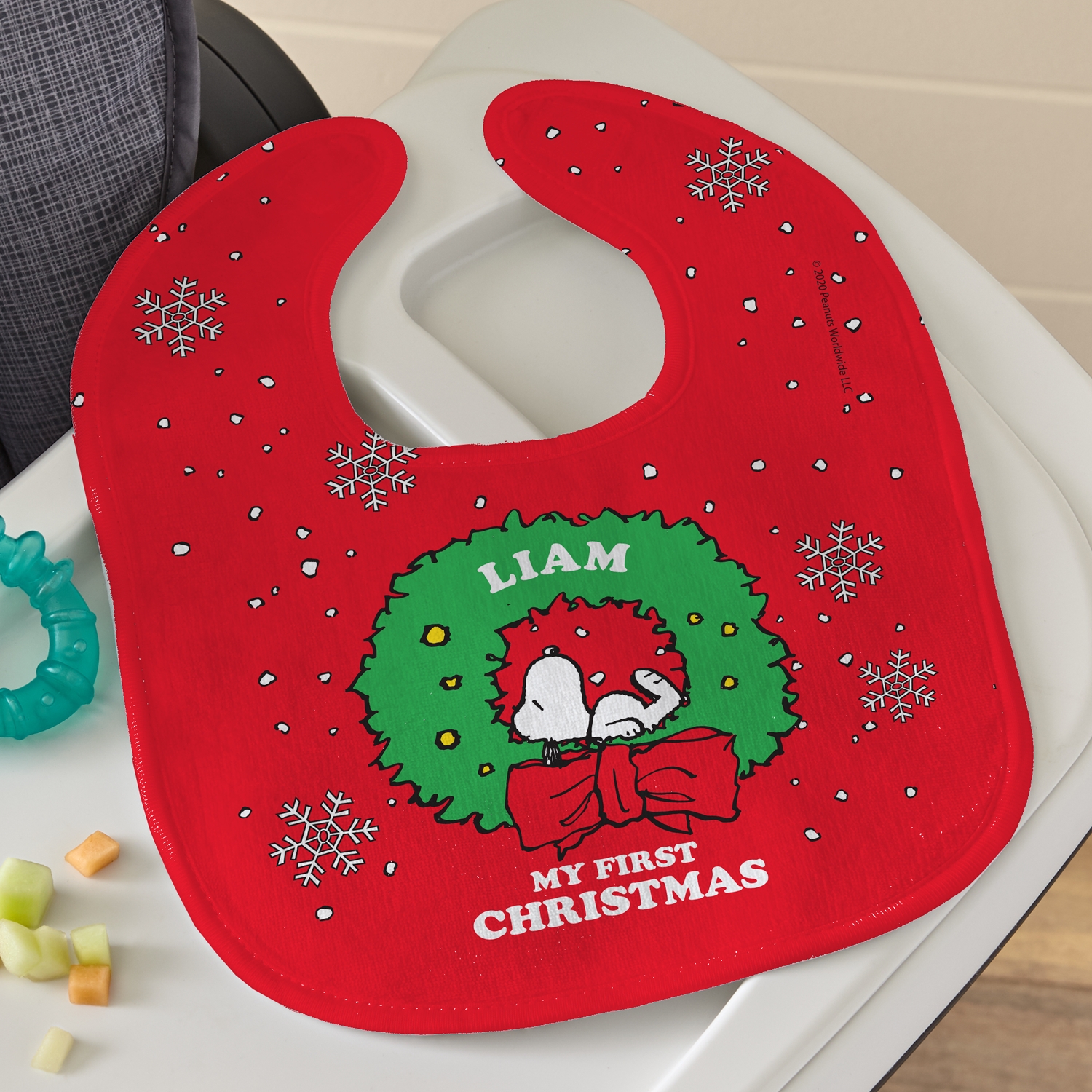 PEANUTS® Snoopy™ My First Christmas Holiday Bib