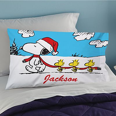 PEANUTS® Winter Fun Snoopy™ & Woodstock™ Pillowcase