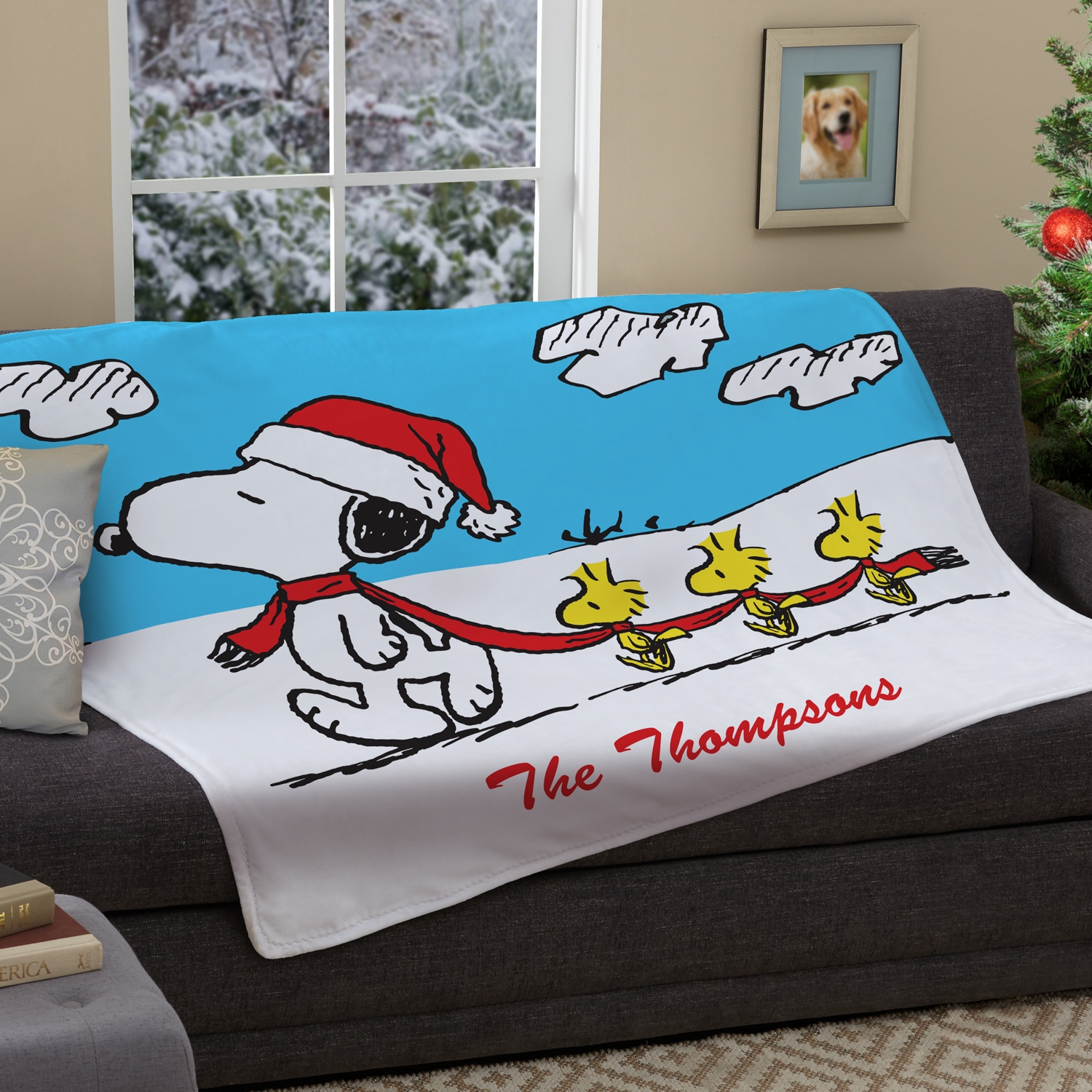 Peanuts christmas throw discount blanket