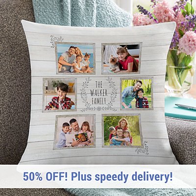 Family is Everything Photo Cushion