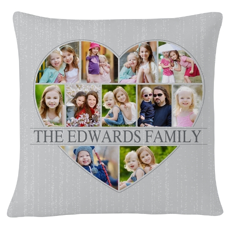 Have My Heart Photo Pillow-Gray