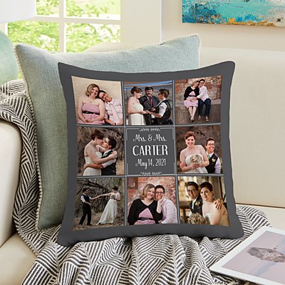 Our Best Day Ever Wedding Photo Cushion