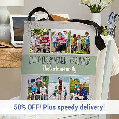 Our Family Holiday Photo Tote Bag