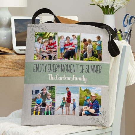 Our Family Holiday Photo Tote Bag