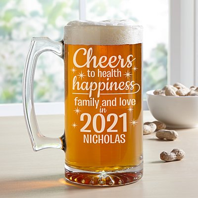 Cheers to a New Year Beer Mug
