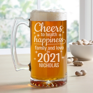 Cheers to a New Year Beer Mug