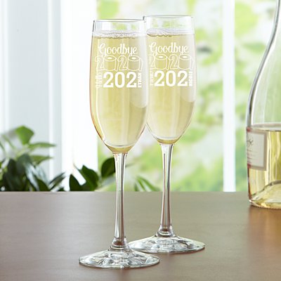 Goodbye 2020, Hello 2021 Champagne Flute