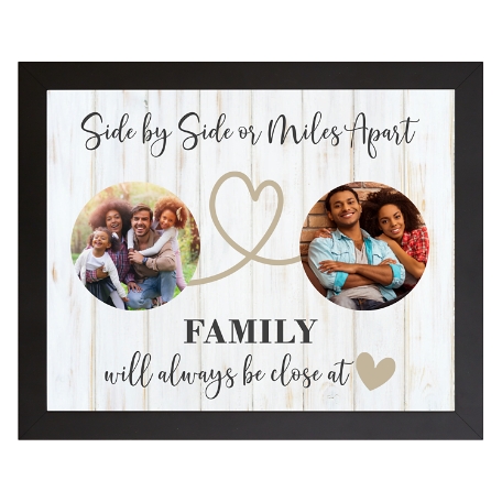 Miles Apart Photo Framed Canvas - 16x20 - Beige - Framed