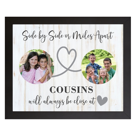 Miles Apart Photo Framed Canvas - 11x14 - Gray - Framed