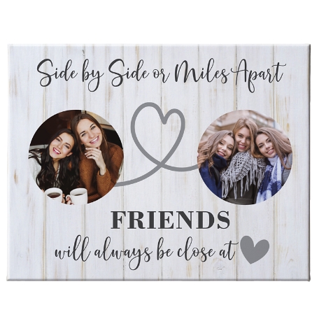 Miles Apart Photo Canvas - 16x20 - Gray