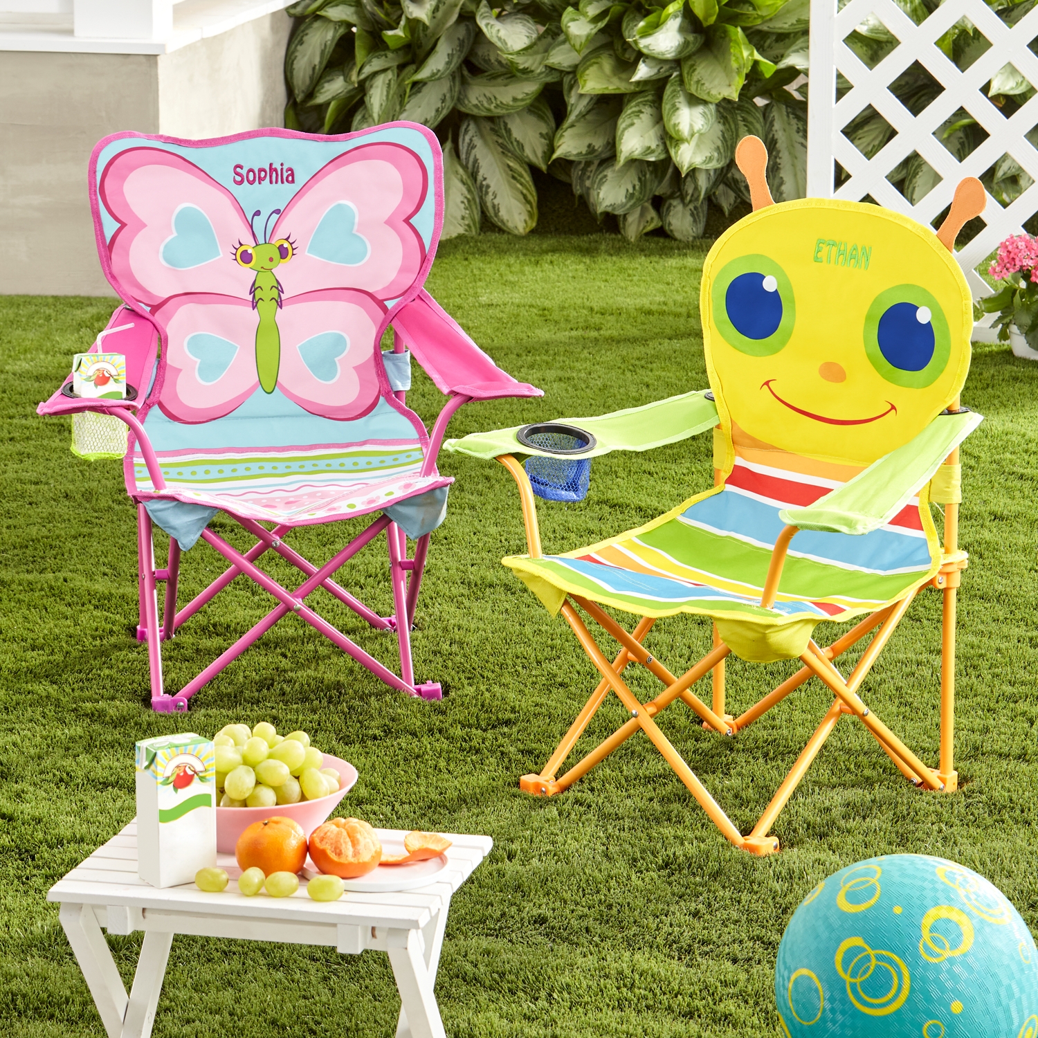 Melissa Doug Bright Bugs Personalized Outdoor Chairs Personal Creations