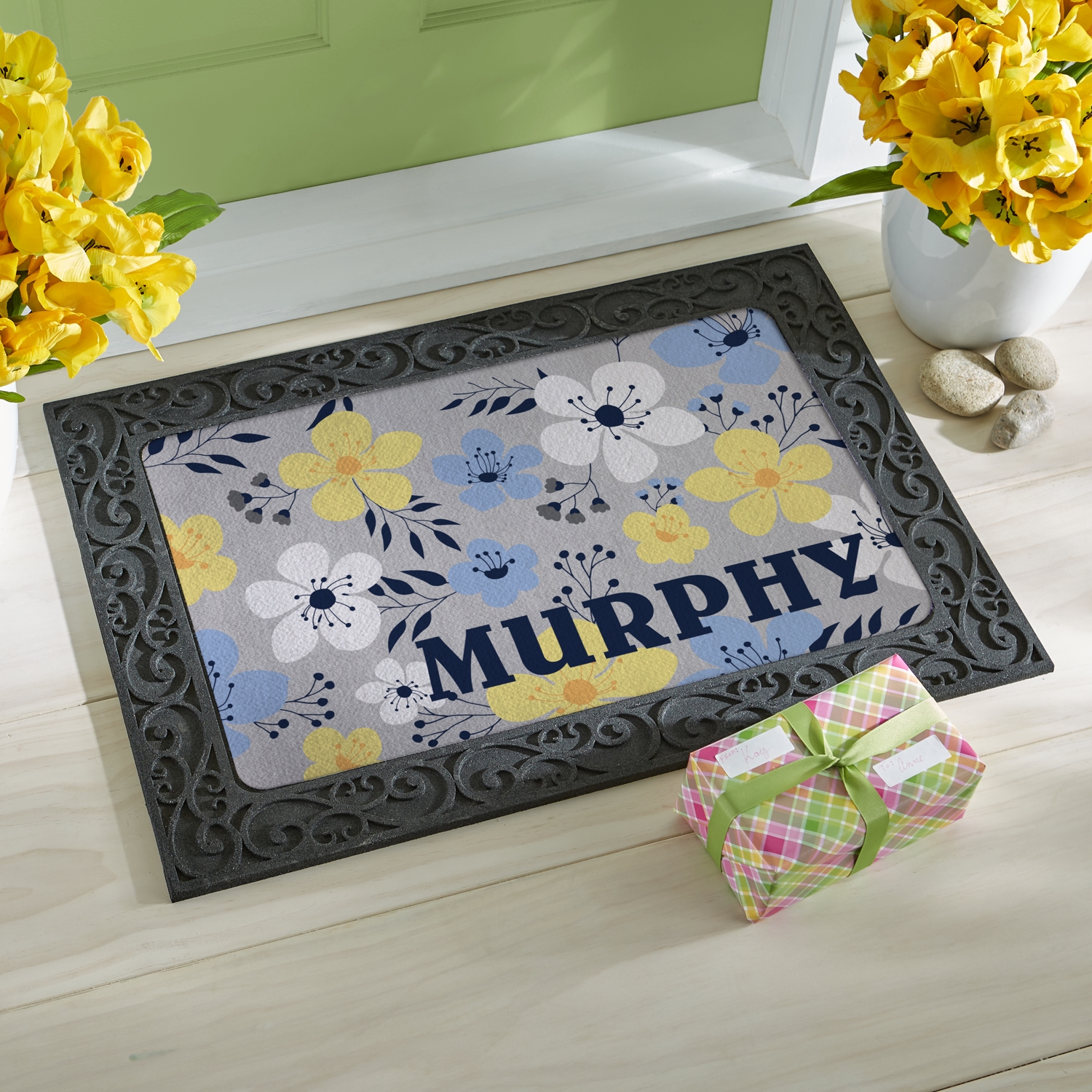 Floral Name Doormat