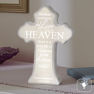 Loved Ones From Heaven Lighted Cross