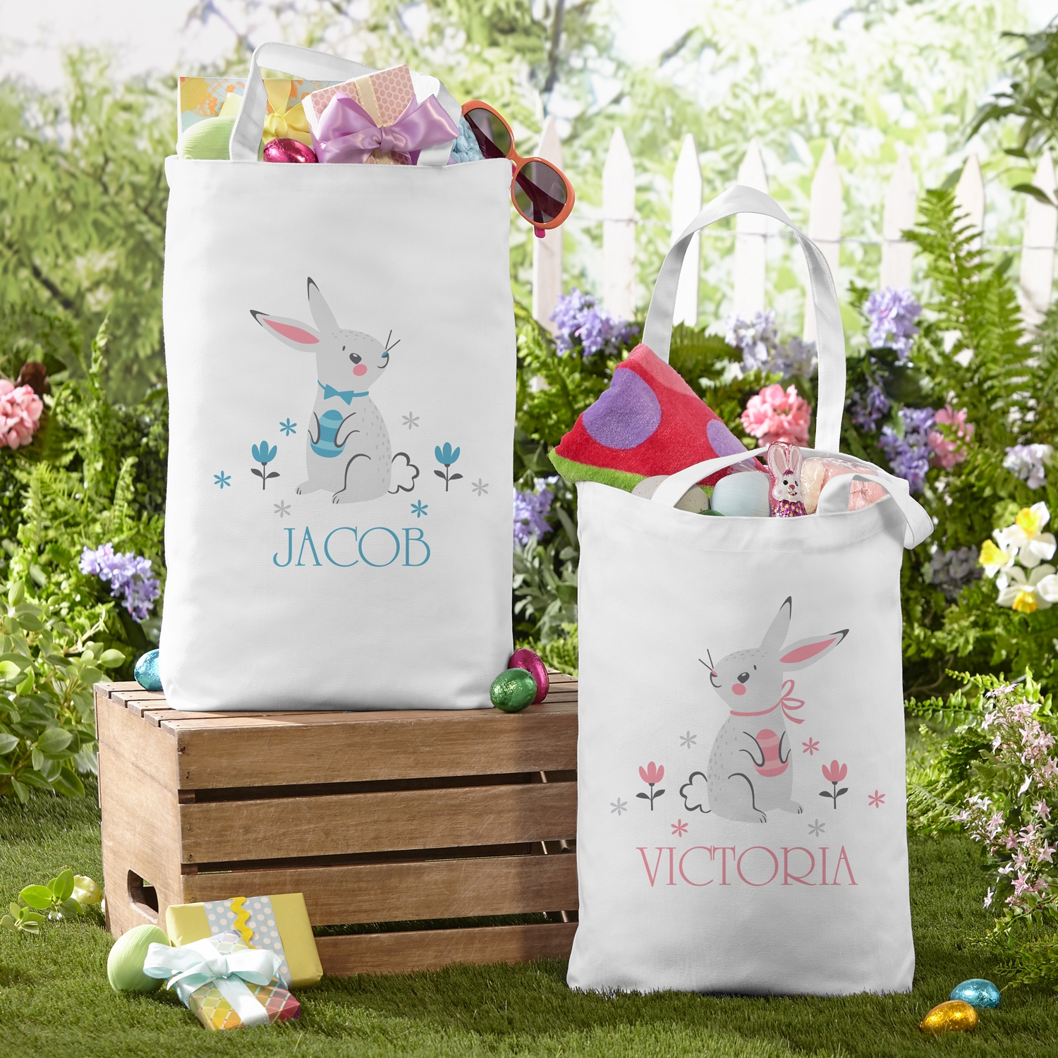 Pastel Bunnies Tote Bag