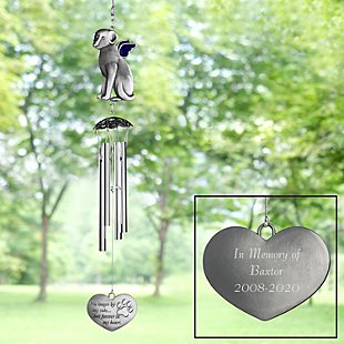 Paw Print On My Heart Dog Memorial Wind Chime