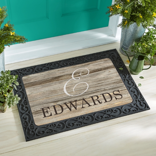 Oversized Initial Doormat Personal Creations