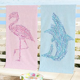 Name Art Beach Towel