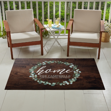 Oversized Leafy Home Oversized Mat