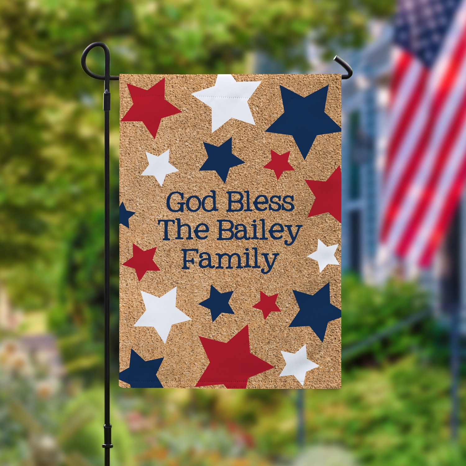 Red, White & Blue Garden Flag