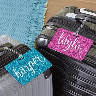She Sparkles Luggage Tag