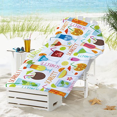 Summer Sips Beach Towel