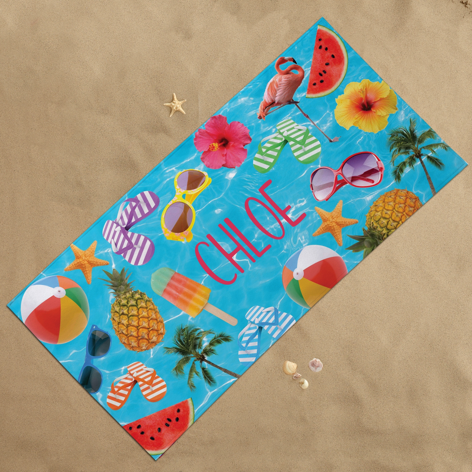 Summer Vibes Beach Towel