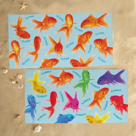 Swimming Fishies Beach Towel