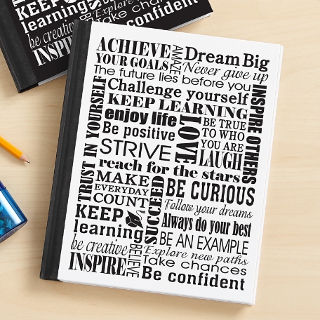 Dream Big White Notebook