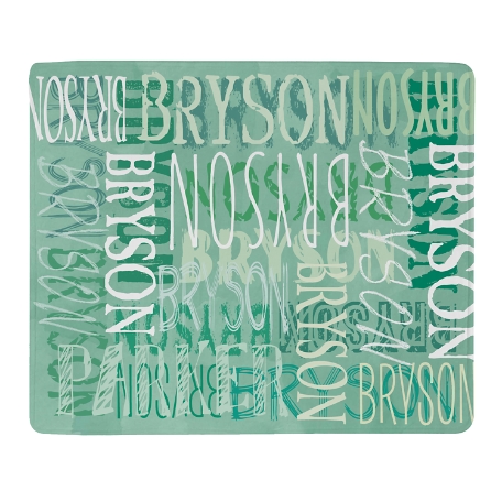 Signature Style Plush Blanket - Green - L