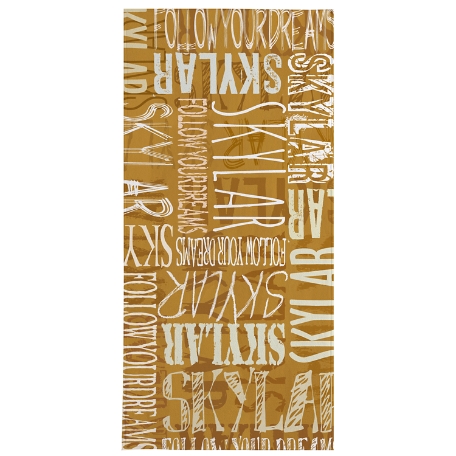 Signature Style Graduation Beach Towel-Standard - Gold