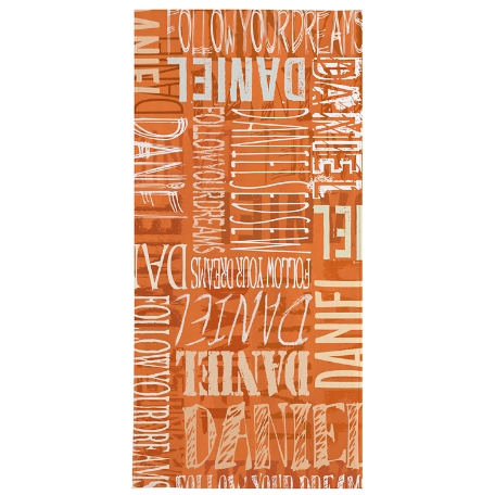 Signature Style Graduation Beach Towel-Standard - Orange
