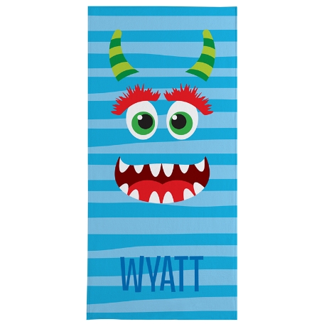 Beach Monster Beach Towel-Standard - Blue