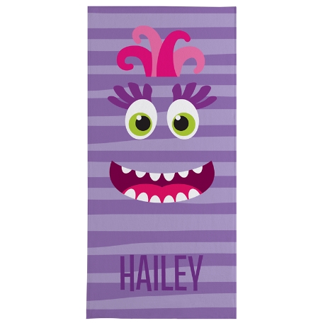 Beach Monster Beach Towel-Standard - Purple